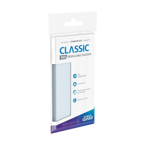 Ultimate guard resealable standard size clear sleeves