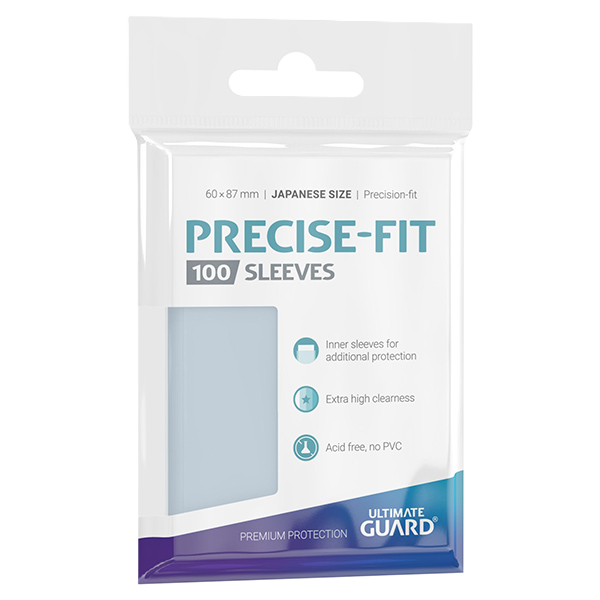 Ultimate Guard - Precise-Fit Sleeves Japanese Size - Transparent 100pk